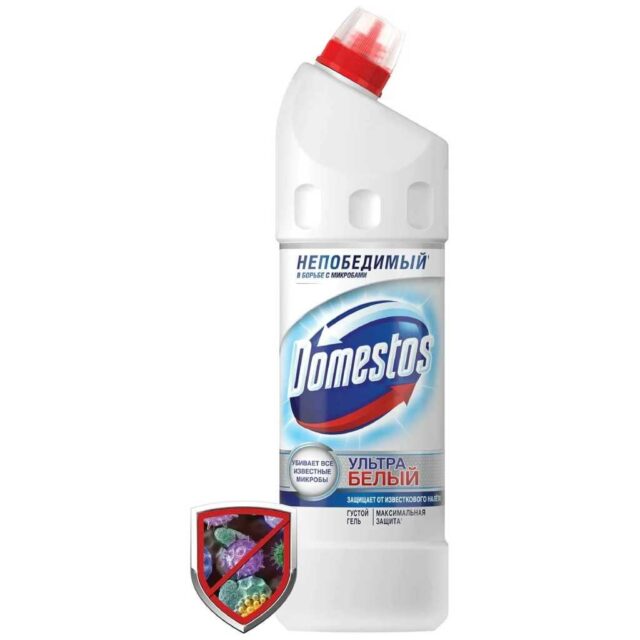 Чистящее средство универсальное, Domestos, Ультра белый, гель, 1 л