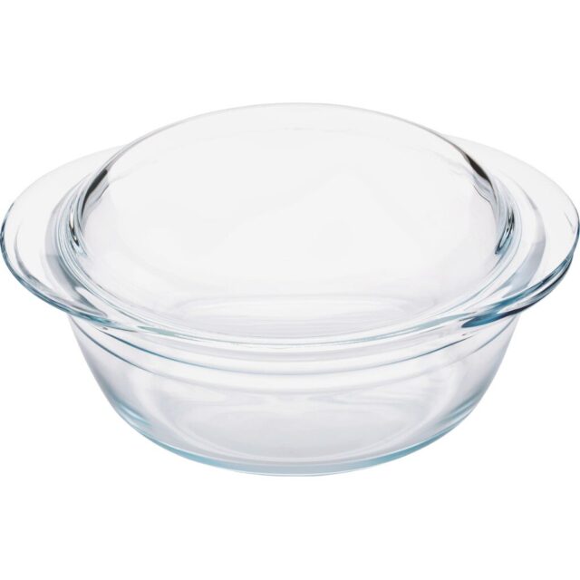 Форма для запекания стекло, 2.1 л, круглая, с крышкой, Pyrex, Essentials, 204A000/7343