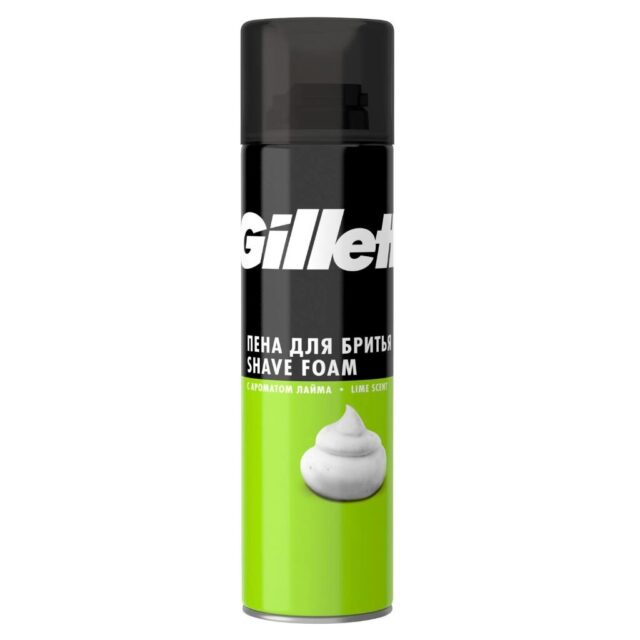 Пена для бритья, Gillette, Lemon Lime, 200 мл