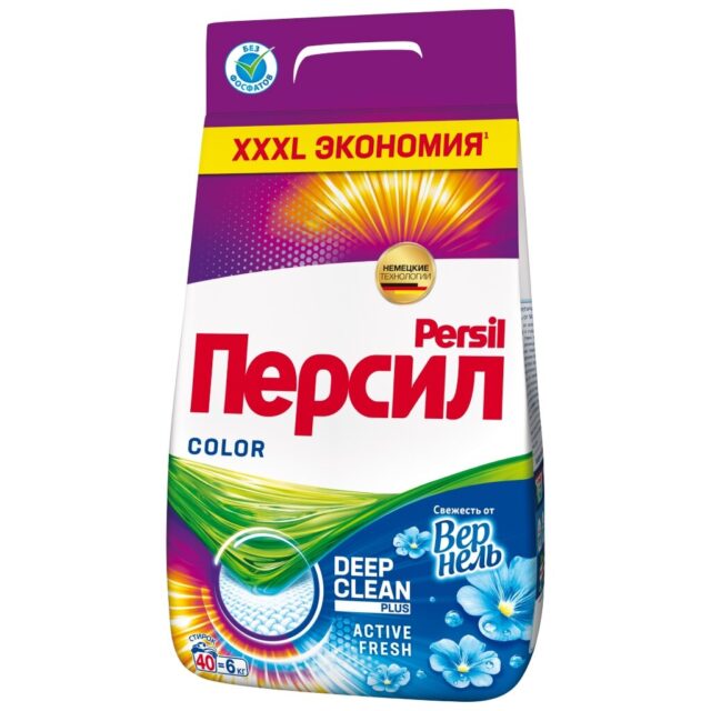 Стиральный порошок Персил, 6 кг, автомат, для цветного белья, Color